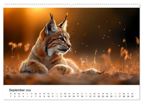 Produktbild: Wilde Tierwelt im Wald (hochwertiger Premium Wandkalender 2026 DIN A2 quer), Kunstdruck in Hochglanz