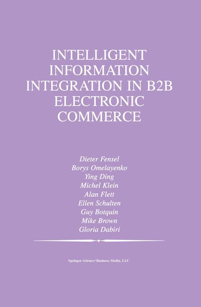 Produktbild: Intelligent Information Integration in B2B Electronic Commerce