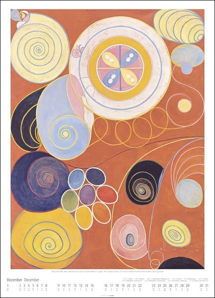 Calendario da muro Calendario d'arte astratta - Hilma af Klint 2024