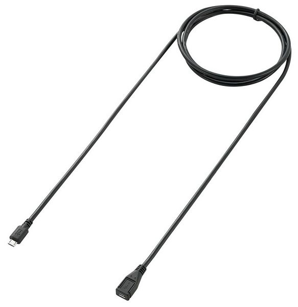 Produktbild: Renkforce USB-Kabel USB 2.0 USB-Micro-B Stecker, USB-Micro-B Buchse 1.80 m Schwarz vergoldete Steckkontakte RF-5046550