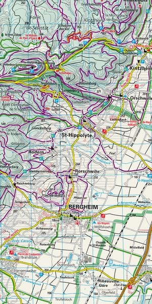 Produktbild: K&uuml;mmerly+Frey Outdoorkarte Elsass, Colmar, S&eacute;lestat 1:50.000