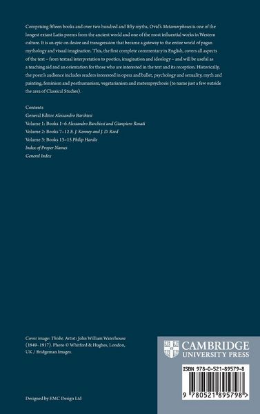 Produktbild: A Commentary on Ovid's Metamorphoses
