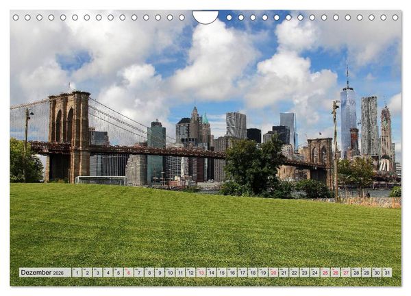 Produktbild: New York - Stadt deiner Tr&auml;ume (Wandkalender 2026 DIN A4 quer), CALVENDO Monatskalender
