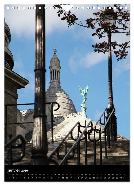 Produktbild: Lumi&egrave;res de Montmartre (Calendrier mural 2026 DIN A4 horizontal), CALVENDO calendrier mensuel