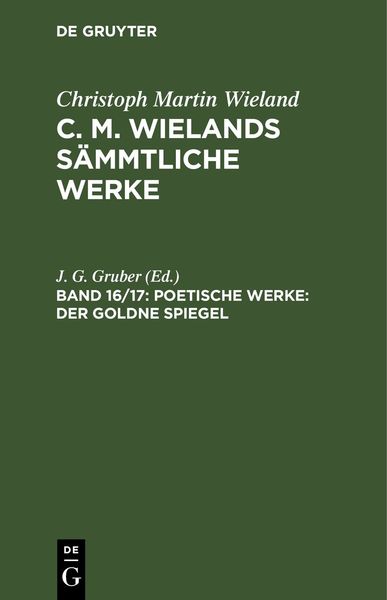 Produktbild: Poetische Werke: Der goldne Spiegel