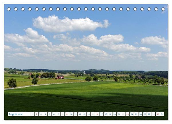 Produktbild: Gettysburg Military Park (Tischkalender 2026 DIN A5 quer), CALVENDO Monatskalender