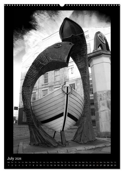 Produktbild: EDINBURGH NOIR (High Quality Premium Wall Calendar 2026 DIN A2 portrait),CALVENDO 12 Month Wall Calendar