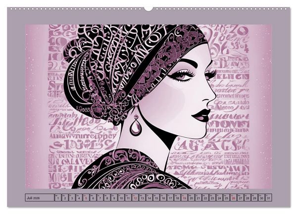 Produktbild: Frauenbilder im Wandel der Zeiten (Wandkalender 2026 DIN A2 quer), CALVENDO Monatskalender