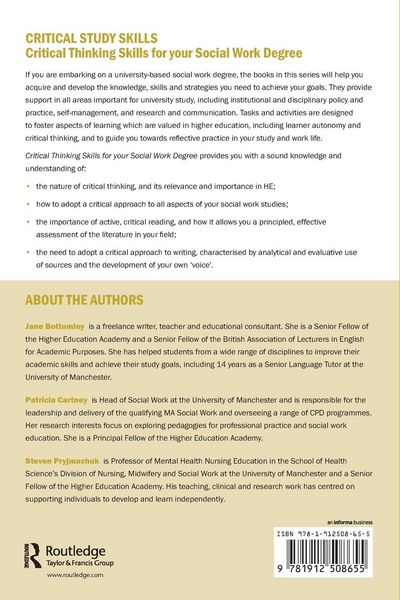 Produktbild: Critical Thinking Skills for your Social Work Degree