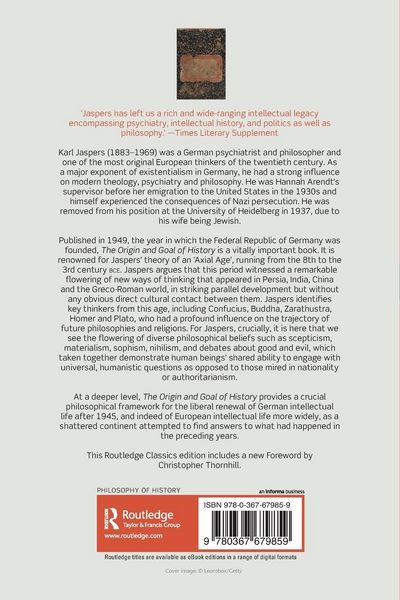 Produktbild: The Origin and Goal of History