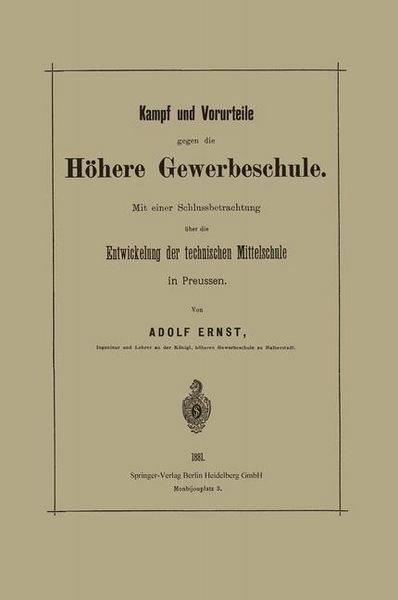 Produktbild: Kampf und Vorurteile gegen die H&ouml;here Gewerbeschule