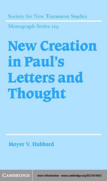 Produktbild: New Creation in Paul's Letters and Thought