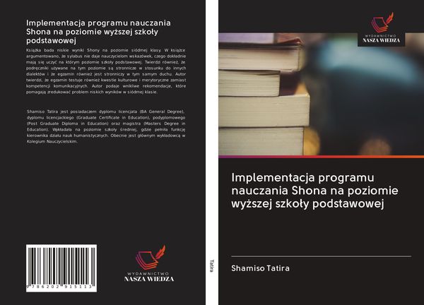 Produktbild: Implementacja programu nauczania Shona na poziomie wy&iquest;szej szko&iquest;y podstawowej