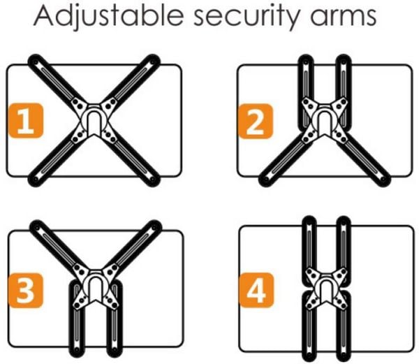 Produktbild: SpeaKa Professional VESA-Adapter Passend f&uuml;r Serie (Halter): Universal Schwarz