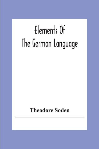 Produktbild: Elements Of The German Language
