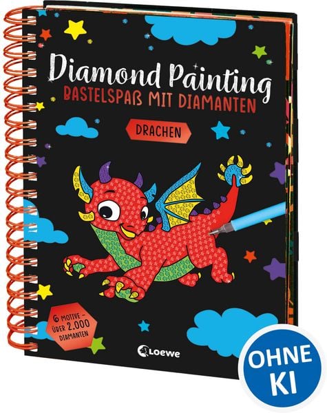 Produktbild: Diamond Painting - Bastelspa&szlig; mit Diamanten - Drachen