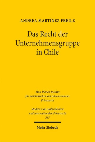 Produktbild: Das Recht der Unternehmensgruppe in Chile