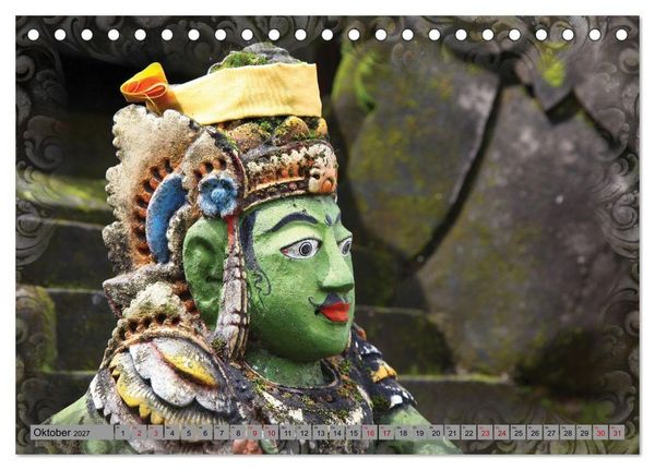 Produktbild: Bali - Tempelw&auml;chter und D&auml;monen (Tischkalender 2027 DIN A5 quer), CALVENDO Monatskalender