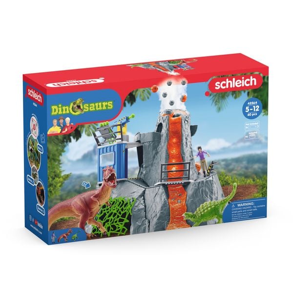Produktbild: schleich&reg; Dinosaurs 42564 - Gro&szlig;e Vulkan Expedition