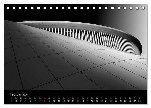 Produktbild: Black-Schwarz-Noir 2026 (Tischkalender 2026 DIN A5 quer), CALVENDO Monatskalender