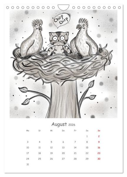 Produktbild: LEOPOLD DER DRITTE - Ein unglaublich liebenswerter Kater (Wandkalender 2026 DIN A4 hoch), CALVENDO Monatskalender