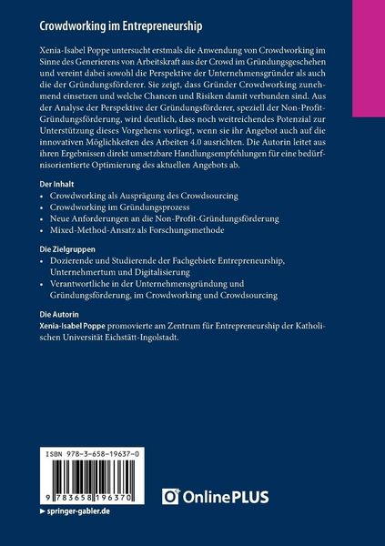 Produktbild: Crowdworking im Entrepreneurship
