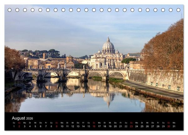 Produktbild: Rom (Tischkalender 2026 DIN A5 quer), CALVENDO Monatskalender