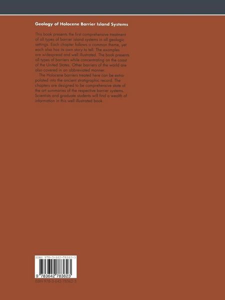 Produktbild: Geology of Holocene Barrier Island Systems