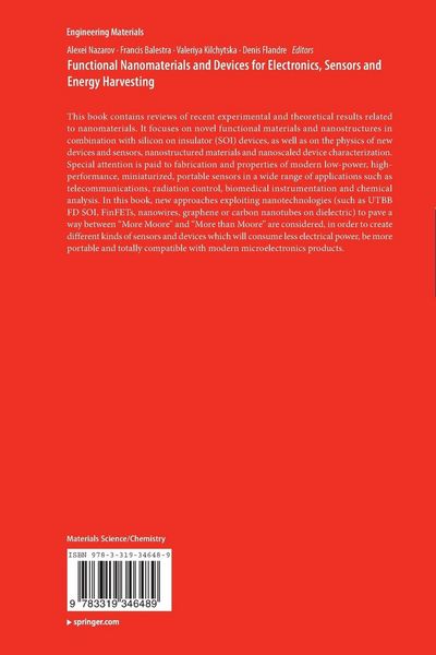 Produktbild: Functional Nanomaterials and Devices for Electronics, Sensors and Energy Harvesting