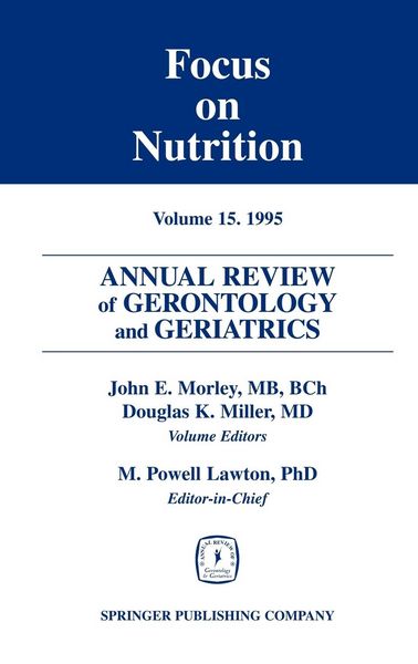 Produktbild: Annual Review of Gerontology and Geriatrics, Volume 15, 1995