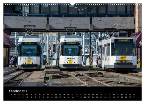 Produktbild: Kusttram Belgien (Wandkalender 2026 DIN A2 quer), CALVENDO Monatskalender
