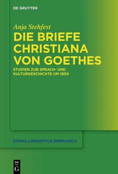 Produktbild: Die Briefe Christiana von Goethes