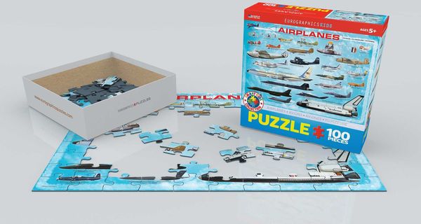 Produktbild: Eurographics 6100-0086 - Flugzeuge , Puzzle, 100 Teile