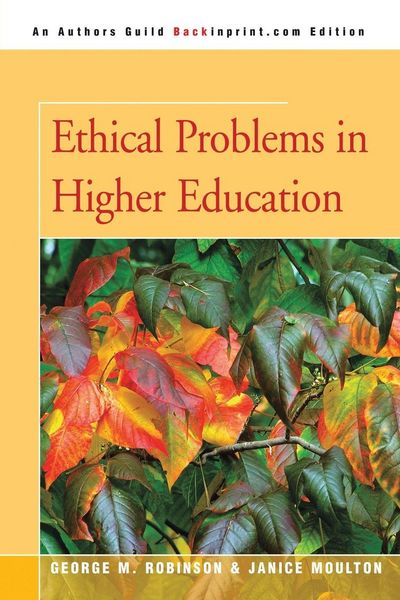 Produktbild: Ethical Problems in Higher Education