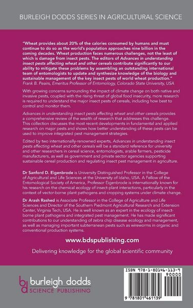 Produktbild: Advances in understanding insect pests affecting wheat and other cereals
