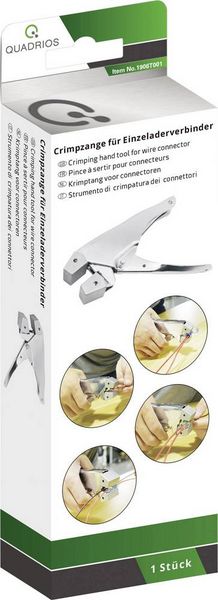 Produktbild: Quadrios 1906T001 Crimpzange flexibel: - starr: - 1 St. Silber