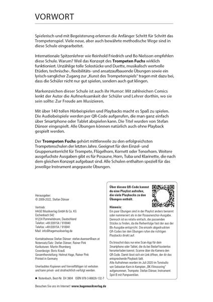 Produktbild: Trompeten Fuchs f&uuml;r Posaunenchor, Band 1
