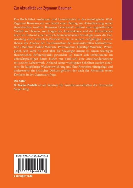 Produktbild: Zur Aktualität von Zygmunt Bauman