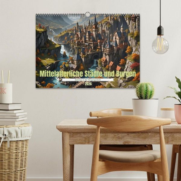 Produktbild: Mittelalterliche St&auml;dte und Burgen (Wandkalender 2026 DIN A3 quer), CALVENDO Monatskalender