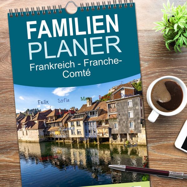 Produktbild: Familienplaner 2026 - Frankreich - Franche-Comt&eacute; mit 5 Spalten (Wandkalender, 21 x 45 cm) CALVENDO