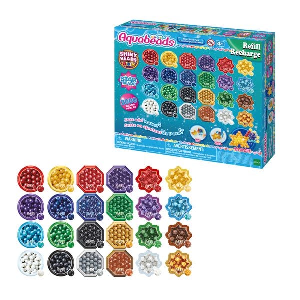 Aquabeads 31995 - Perlmuttperlen Nachfüllpack, Bastelset