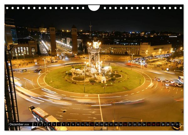 Produktbild: Barcelona - &Uuml;ber den D&auml;chern Kataloniens (Wandkalender 2026 DIN A4 quer), CALVENDO Monatskalender
