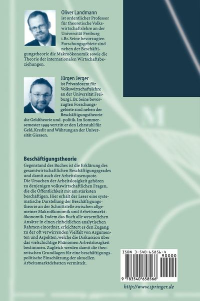 Produktbild: Besch&auml;ftigungstheorie