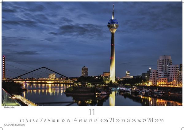 Produktbild: D&uuml;sseldorf Kalender 2027 &ndash; Wandkalender | Fotokalender Deutschland 24x35cm &ndash; 12 gro&szlig;formatige Fotomotive in Top-Qualit&auml;t der Rheinmetropole
