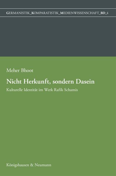 Produktbild: Nicht Herkunft, sondern Dasein