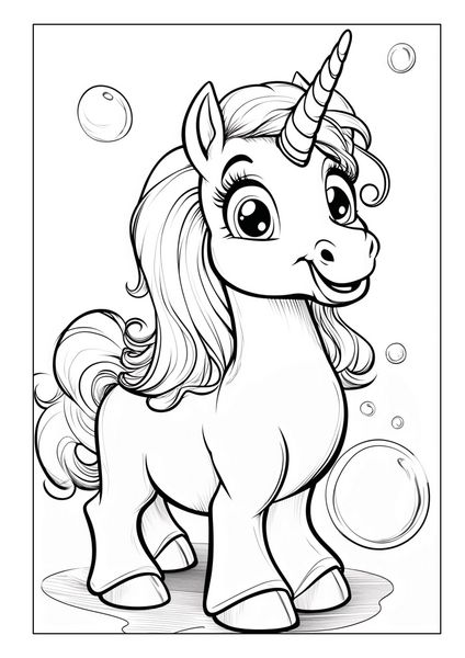 Produktbild: Einhorn Malbuch