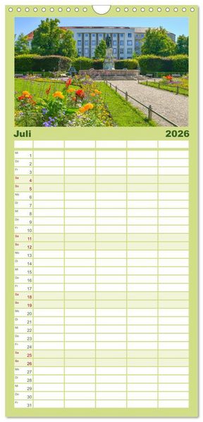 Produktbild: Familienplaner 2026 - Romantisches Augsburg mit 5 Spalten (Wandkalender, 21 x 45 cm) CALVENDO
