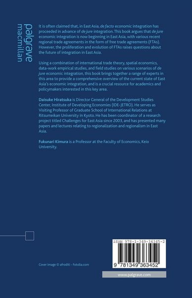 Produktbild: East Asia's Economic Integration