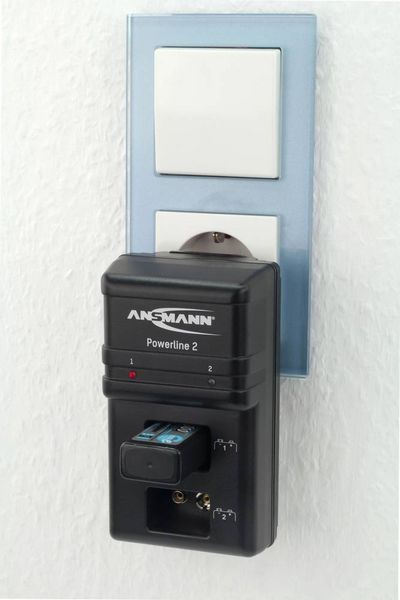 Produktbild: Ansmann Powerline 2 9V-Block-Ladeger&auml;t NiCd, NiMH 9V Block