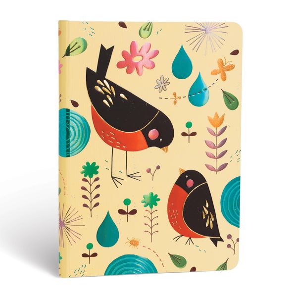 Produktbild: Hardcover Notizbuch Mutter Rotkehlchen, Midi, Liniert